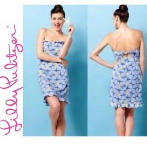 Strapless Lilly Pulitzer Ruffle Dress